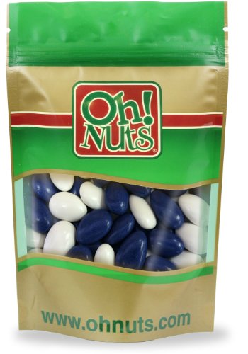 Navy Blue & White Jordan Almonds 5 Pound Bag – Oh! Nuts logo