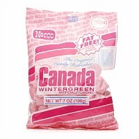 Necco Canada Mints (12 Bags), Wintergreen, 1 Case logo