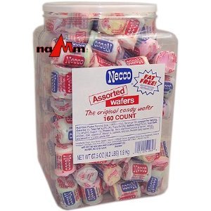 Necco Mini Assorted Wafers 150 Count Tub logo