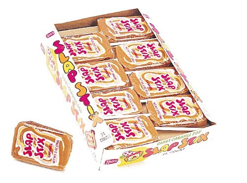 Necco Slapstix Caramel Pops (stark), 2 ounce Packages (Pack of 24) logo