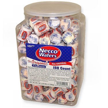 Necco Wafers – Assorted, Mini Rolls, 150 Count Tub logo