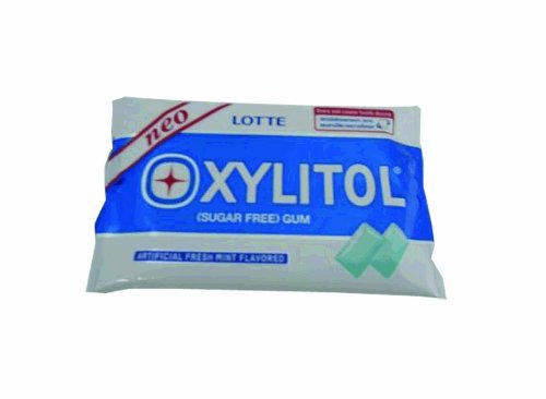Neo Lotte Xylitol Chewing Gum Sugar Free Fresh Mint Made In Thailand logo