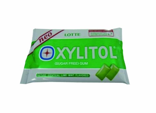 Neo Lotte Xylitol Chewing Gum Sugar Free Lime Mint Amazing Of Thailand logo