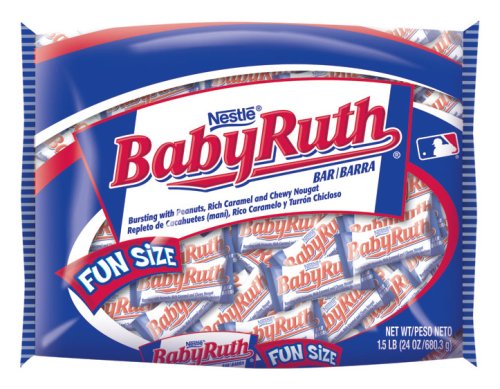 Nestle Baby Ruth,, Fun Size Bigger Bag, 24 ounce Bags (Pack of 4) logo