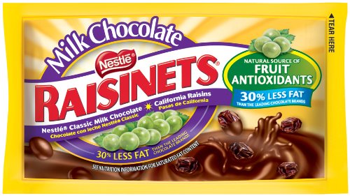 Nestle Chocolate Candy Raisinets 1.58 Oz Each (1) logo