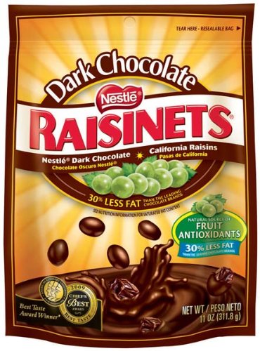 Nestle Dark Chocolate Raisinets 11 Oz (Pack of 12) logo