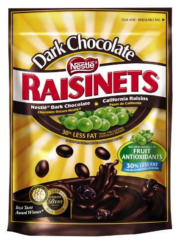 Nestle Dark Chocolate Raisinets Stand Up Bag, 11.0 Ounce logo