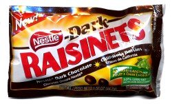 Nestle Dark Raisinets Chocolate Covering California Raisins – 1.58 Oz, 36 Ct Box logo