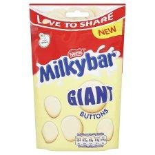 Nestle Milkybar Giant Buttons Pouch 126g – Pack of 6 logo