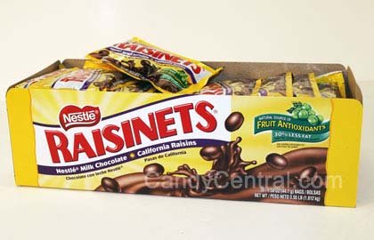 Nestle Raisinets Chocolate – 1.58 Oz Box, 36 Boxes logo