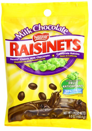 Nestle Raisinets Peg Bag, 5.5 ounce Bags (Pack of 12) logo