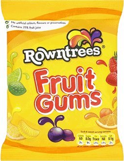 Nestle Rowntree Fruit Gums Bag 170g logo