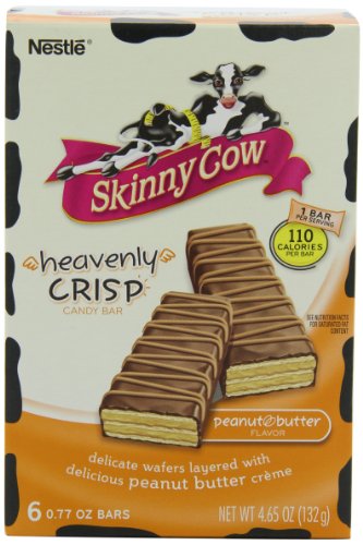 Nestle Skinny Cow Heavenly Peanut Butter Crisp Box, 6 Count, 0.77 Ounce Bars (Pack of 4) logo