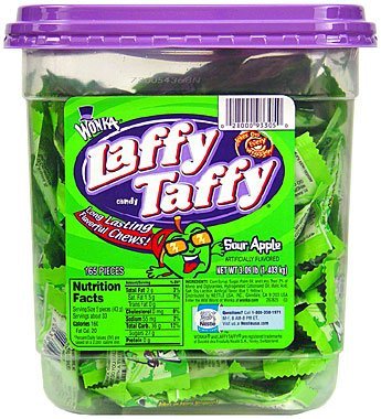Nestle Sour Apple Laffy Taffy Candy – 145 / Box logo