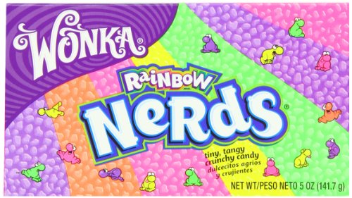 Nestle Wonka Candy Video Box, Nerds Rainbow, 5 Ounce (Pack of 12) logo