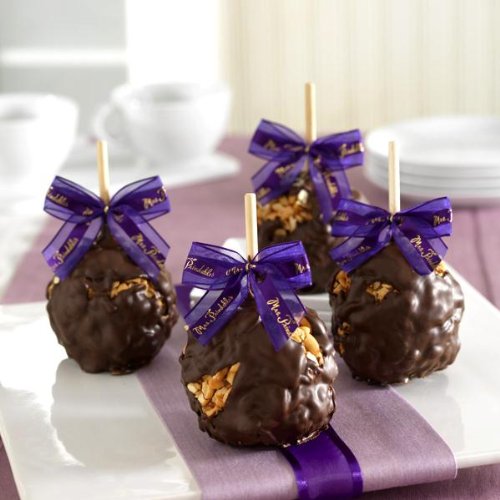 New! Dark Chocolate Cashew Petite Apple 4-pack logo