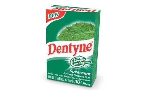 New Dentyne Spearmint Flavored Chewing Gum logo