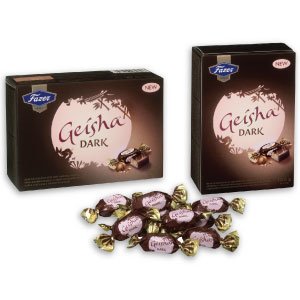 New!!! Geisha Dark Chocolates With Soft Hazelnut Filling 5.3 Oz Gift Box logo