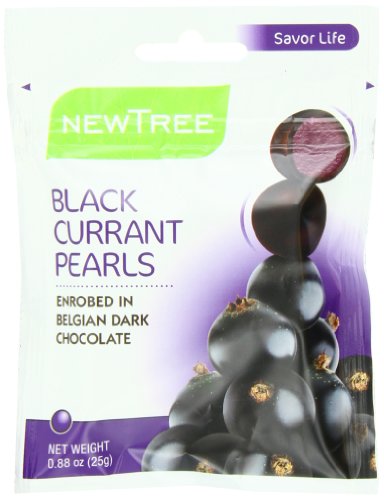 New Tree Chocolate Pearls, Blackcurrant, 0.9 Ounce (Pack of 18) logo