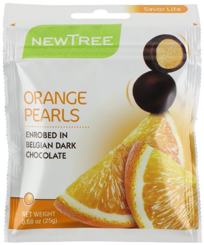 New Tree Chocolate Pearls, Orange, 0.9 Ounce (Pack of 18) logo