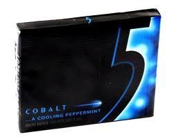New Wrigley’s 5 Cobalt Cooling Peppermint Sugar Free Gum logo
