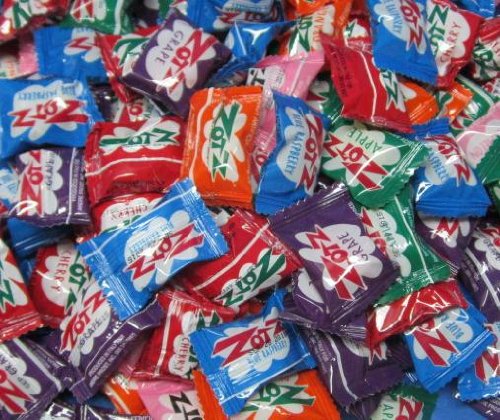 New Zotz Fizzy Candy 6 Flavor Assorted 5lb With Blue Raspberry logo