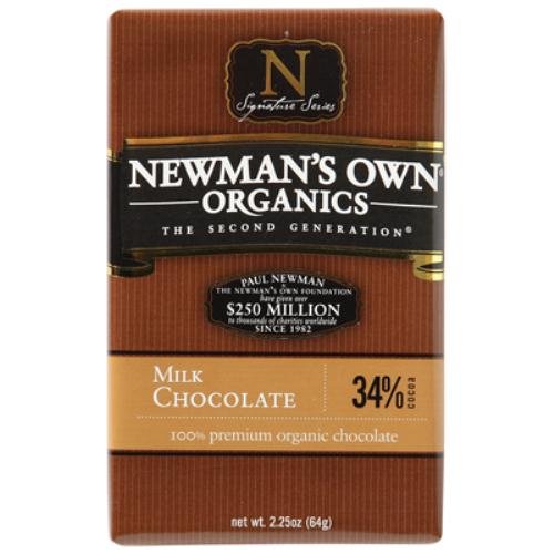 Newmans Own Organic, Chocolate Bar Mlk Org, 2.25 ounce (12 Pack) logo