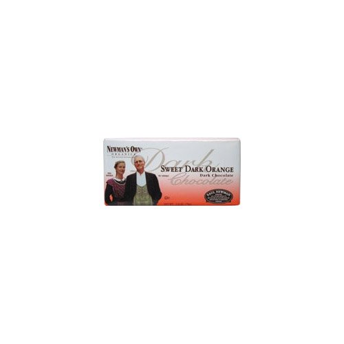 Newmans Own Organics 54 Percent Orange Dark Chocolate Bar, 2.25 Ounce — 12 Per Case. logo