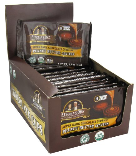 Newman’s Own Organics – Super Dark Chocolate Cups With Peanut Butter Centers logo