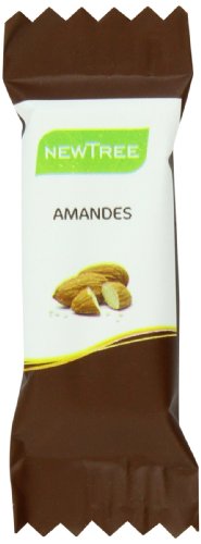 Newtree Organic Chocolate Bar, Almond, 25 Count logo