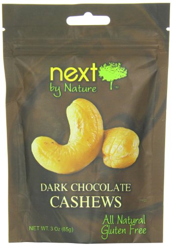 Next By Nature Dark Chocolate, Cashews, 3 Ounce (Pack of 12) logo