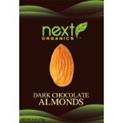 Next Organic Almonds Dark Chocolate Covered, 4 ounce (Pack of 3) logo