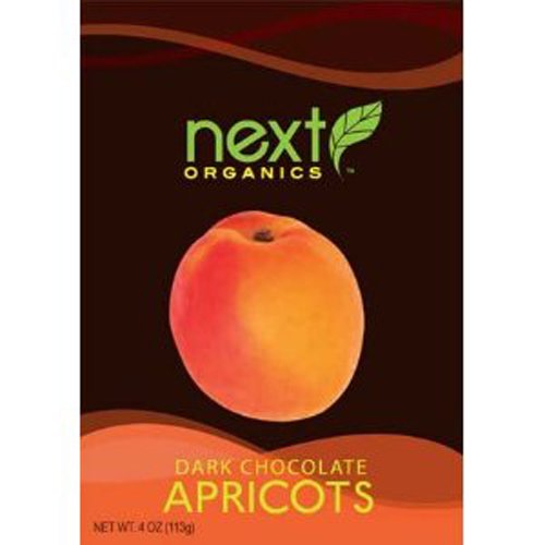 Next Organic Apricots Dark Chocolate Covered, 4 ounce (Pack of 3) logo