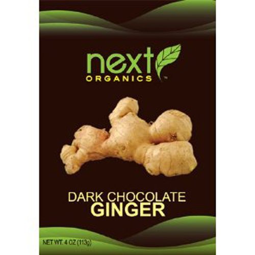 Next Organic Ginger Dark Chocolate Covered, 4 ounce (Pack of 3) logo