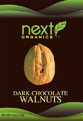 Next Organic Walnuts Dark Chocolate Covered, 4 ounce (Pack of 3) logo