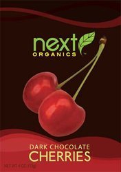 Next Organics Dark Chocolate Cherries 4x4oz logo