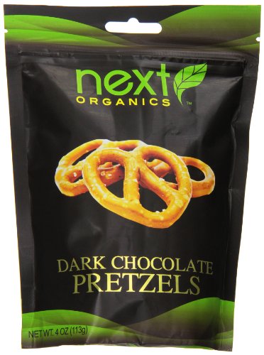 Next Organics Dark Chocolate Covered Pretzels, 4 Ounce logo