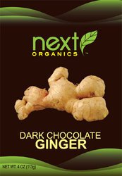 Next Organics Dark Chocolate Ginger 4x4oz logo