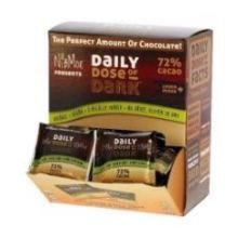 Nibmor Organic Daily Dose 72 Percent Dark Chocolate Candy, 0.35 Ounce — 60 Per Case. logo