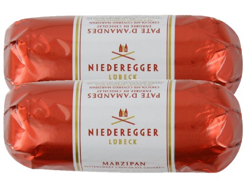 Niederegger Chocolate Covered Marzipan Loaf, 2.6 ounce (Pack of 2) logo