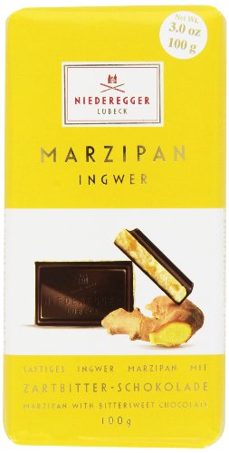 Niederegger Marzipan Classic Bar, Ginger, 3.0 ounce Bars (Pack of 4) logo