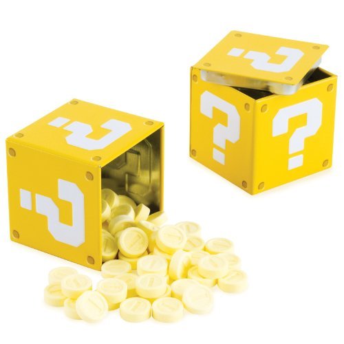 Nintendo Super Mario Bros. Question Mark Box Coin Candies logo