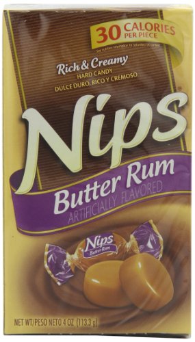 Nips Butter Rum Candy, 4 ounce Boxes (Pack of 12) logo