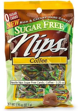 Nips Sugar Free Cofee Candy, 3.25 ounce Bags (Pack of 3) logo