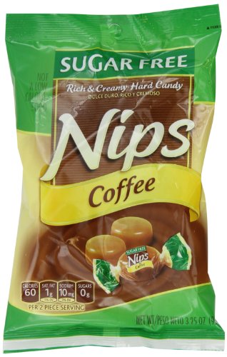 Nips Sugar Free Coffee Candy, 3.25 ounce Boxes (Pack of 12) logo