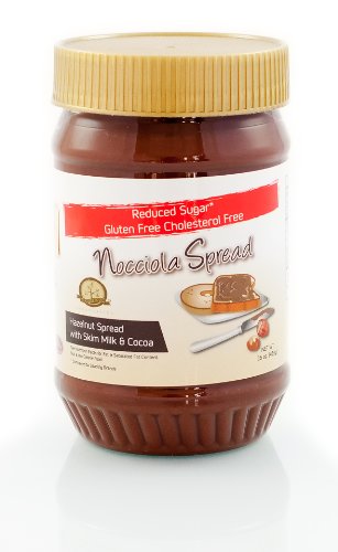 Nocciola Spread – Low Sugar/gluten Free Hazelnut and Cocoa Spread. 16 Oz Jar – 4 Pack logo