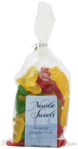 Nordic Sweets Gummi Fish Assorted Flavors, 8 ounce Bags (Pack of 12) logo