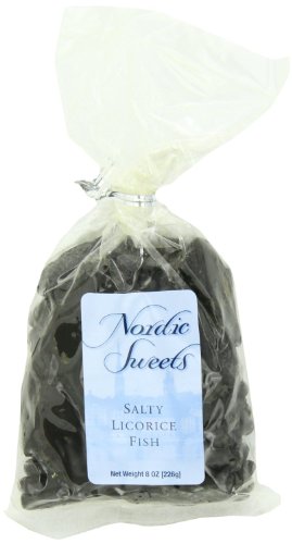 Nordic Sweets Salty Licorice Fish, 8 ounce Bags (Pack of 3) logo