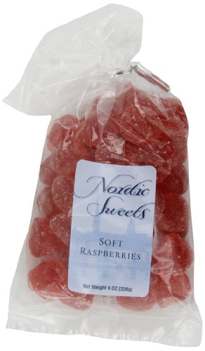 Nordic Sweets Soft Raspberries, 8 ounce Bags (Pack of 12) logo