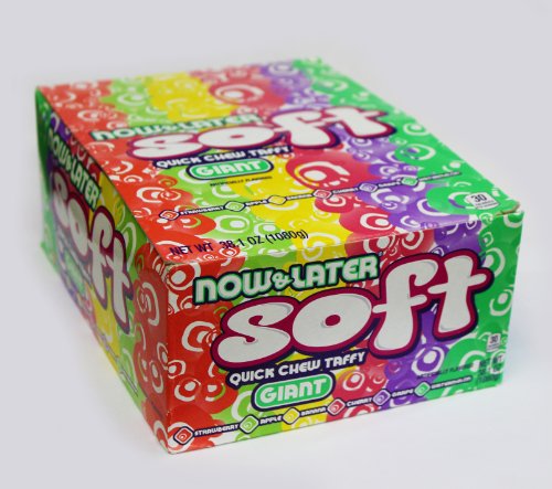 Now & Later Soft Quick Chew Taffy Candy, Assorted Flavors 120ct. logo